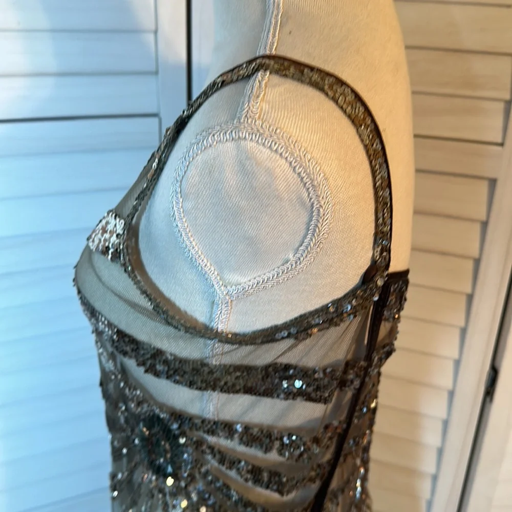 Sony Wardrobe Department Daring Sexy Sequin Mini Dress or Glam Swim Coverup - Picture 7 of 16